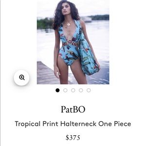 Patbo cerulean tropical one piece. NWT